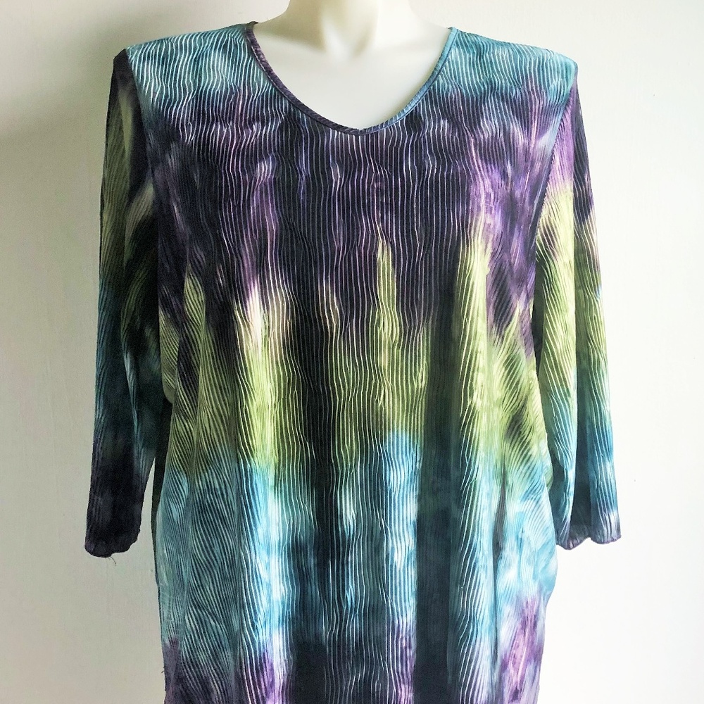 SOLD Maggie Barnes Blouse Size 2X Green LSOLD - Picture 1 of 4